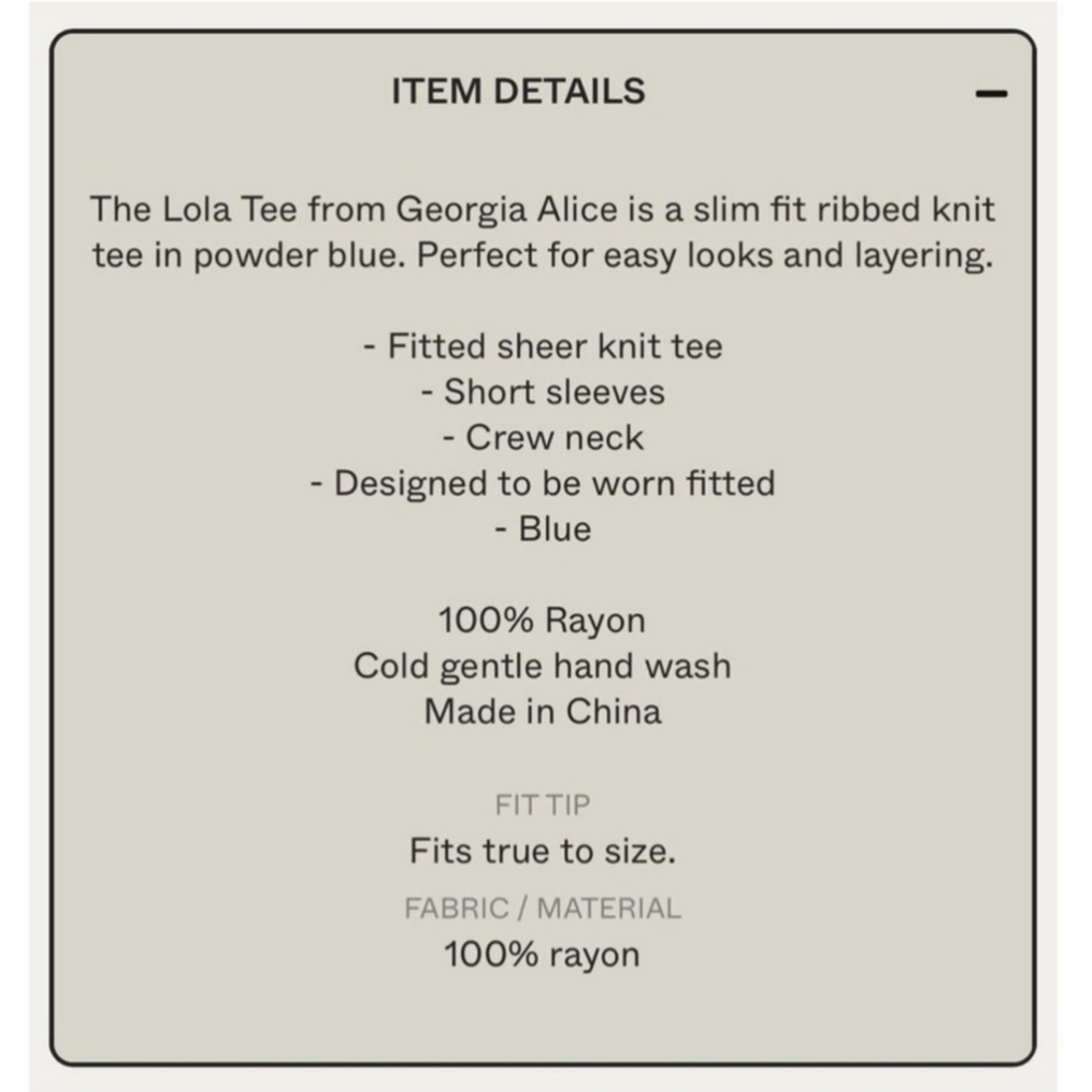 Georgia Alice Blue Ribbed Knit Top - Picture 5 of 14